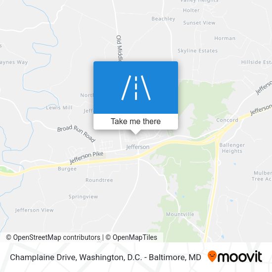 Mapa de Champlaine Drive