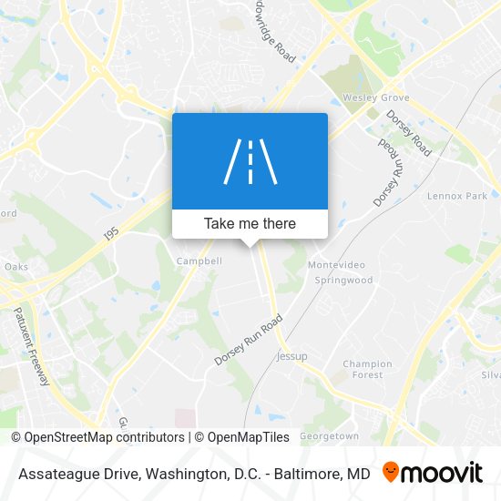 Mapa de Assateague Drive