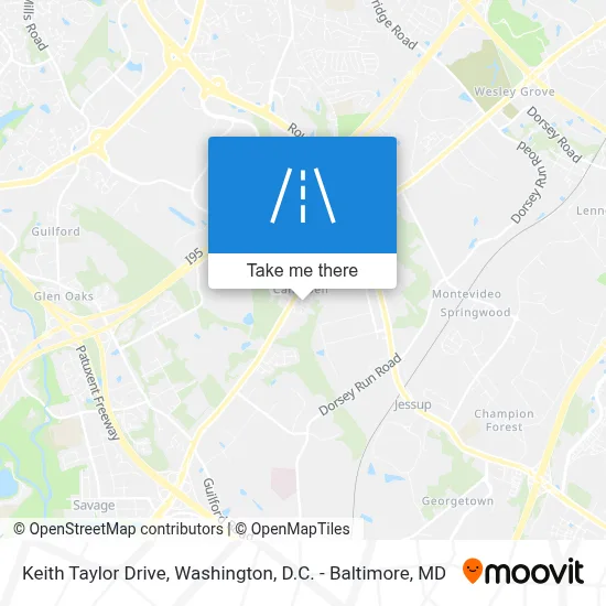 Keith Taylor Drive map