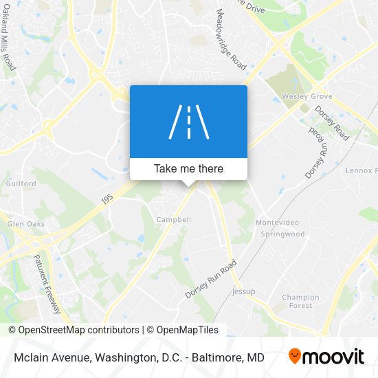 Mclain Avenue map