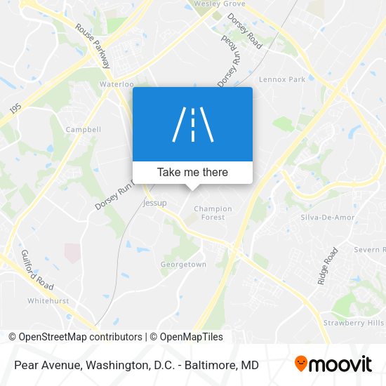 Pear Avenue map