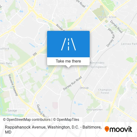 Rappahanock Avenue map