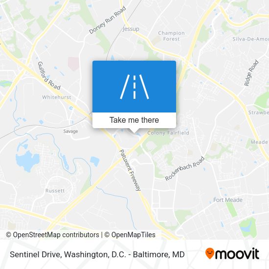 Sentinel Drive map
