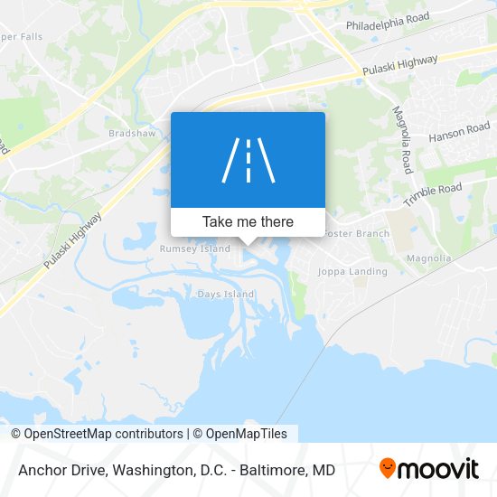 Anchor Drive map