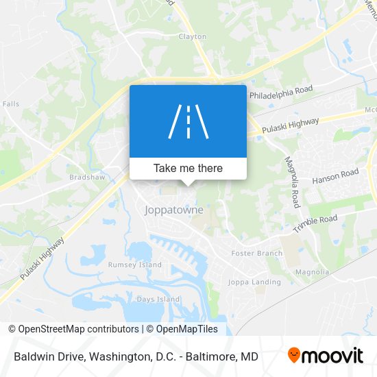 Baldwin Drive map