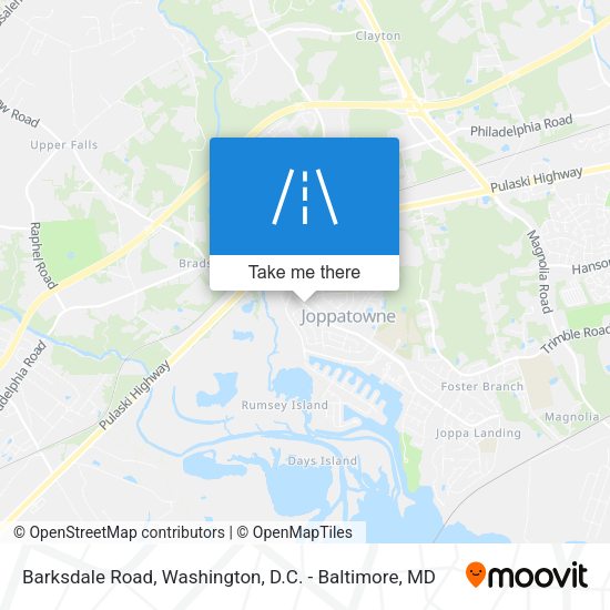 Barksdale Road map