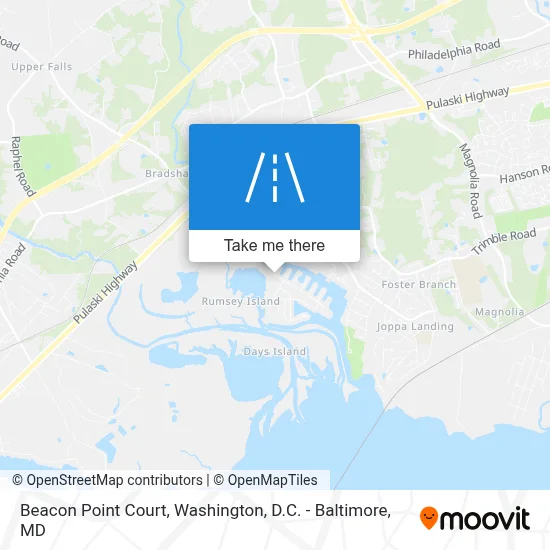 Beacon Point Court map