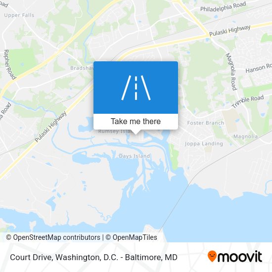 Court Drive map