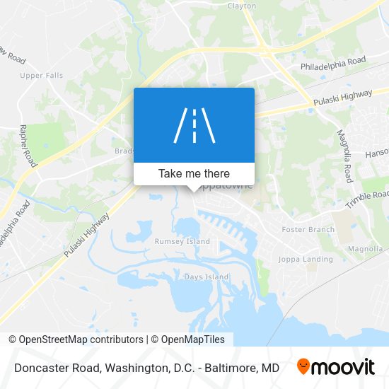 Doncaster Road map