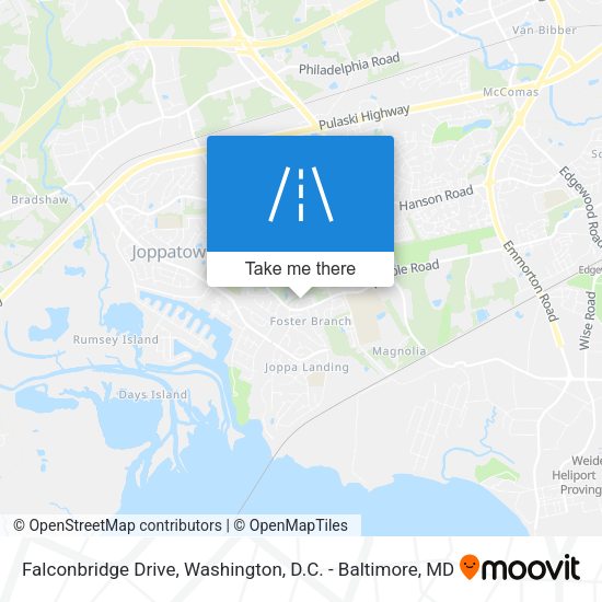 Mapa de Falconbridge Drive