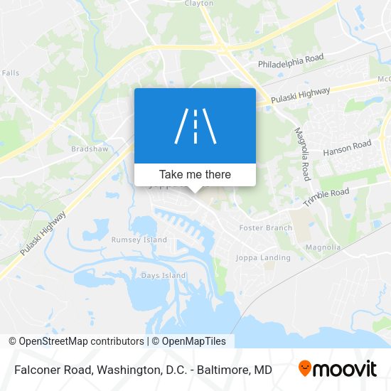 Falconer Road map