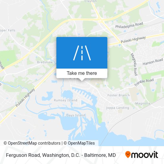 Mapa de Ferguson Road