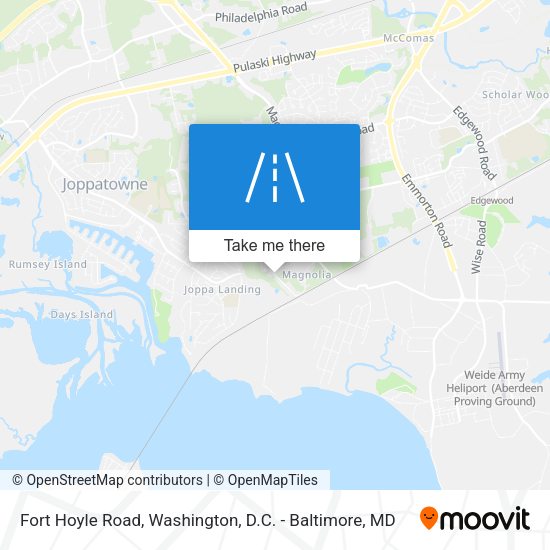 Fort Hoyle Road map