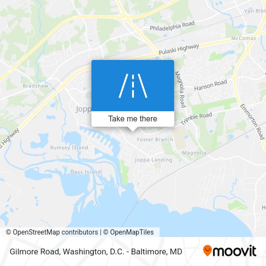 Gilmore Road map