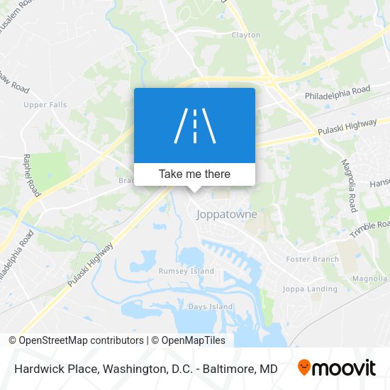 Mapa de Hardwick Place
