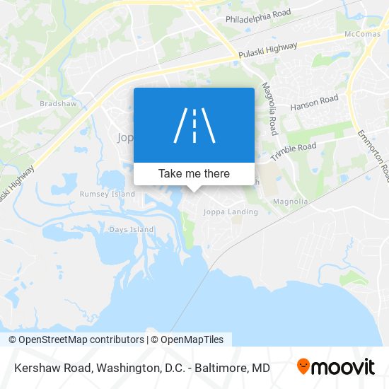 Kershaw Road map