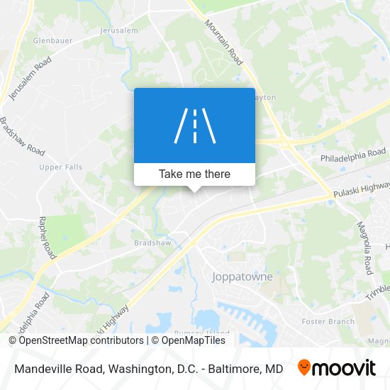 Mandeville Road map