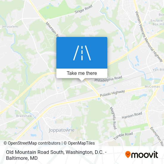 Old Mountain Road South map