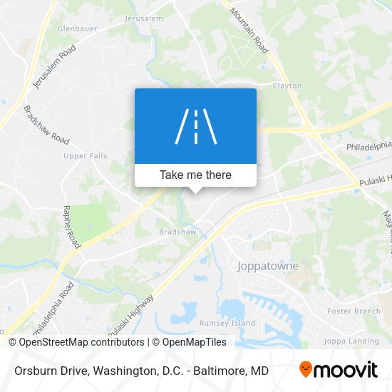 Orsburn Drive map