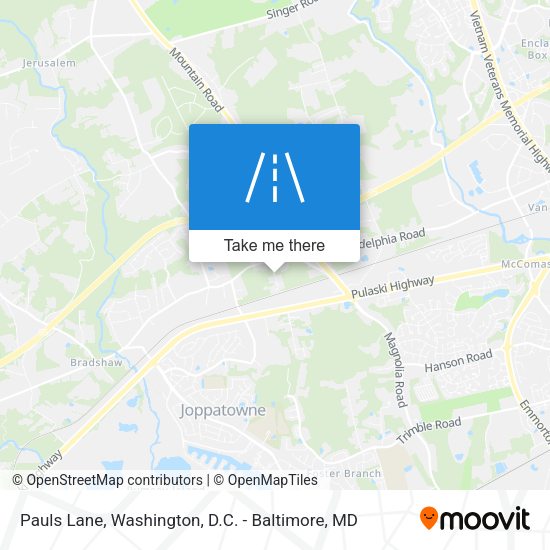 Mapa de Pauls Lane