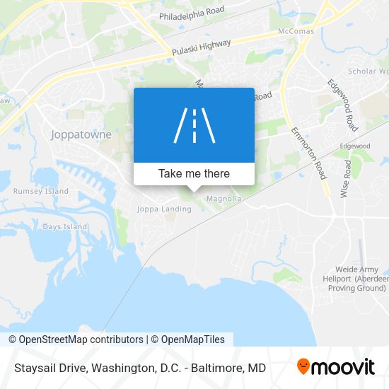 Staysail Drive map