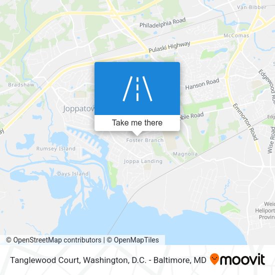 Mapa de Tanglewood Court