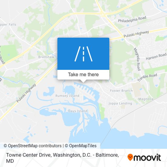 Towne Center Drive map