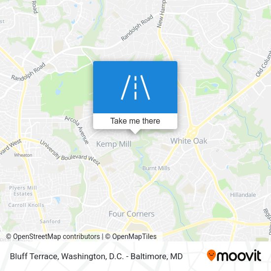 Bluff Terrace map