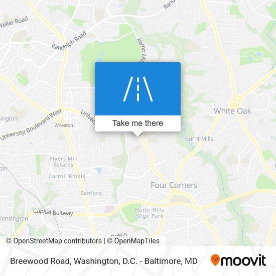 Breewood Road map