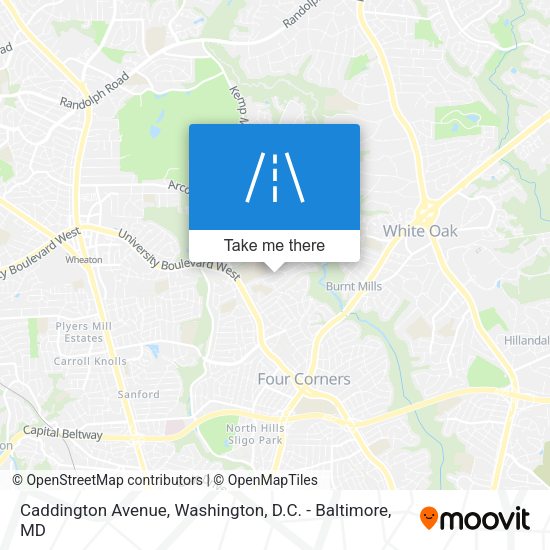 Mapa de Caddington Avenue