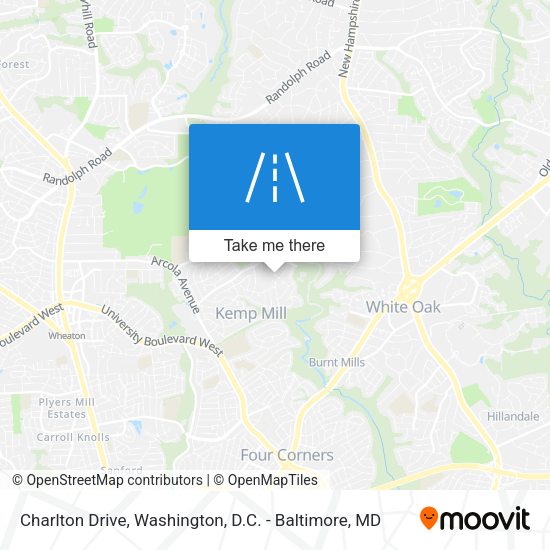 Charlton Drive map