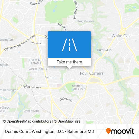 Dennis Court map