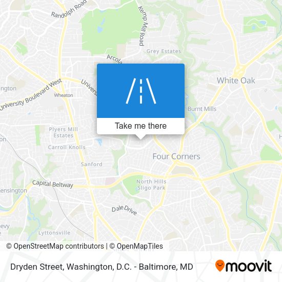 Mapa de Dryden Street