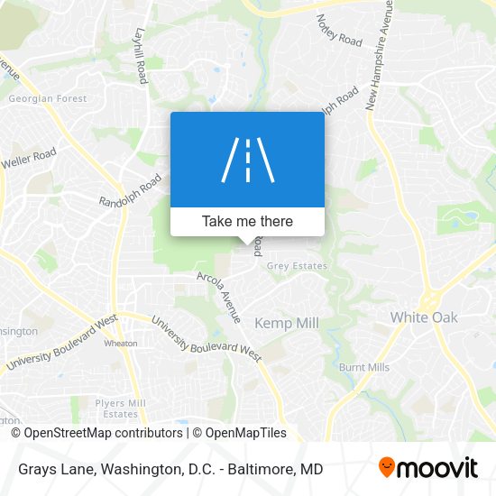 Mapa de Grays Lane