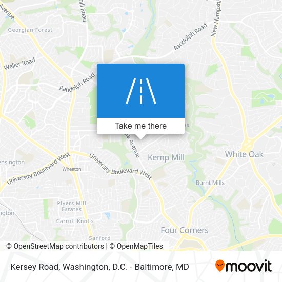 Mapa de Kersey Road