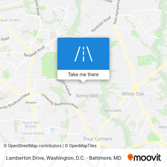 Lamberton Drive map