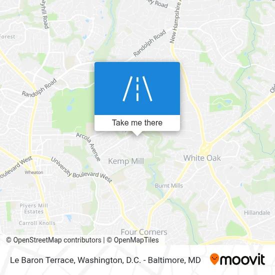 Le Baron Terrace map