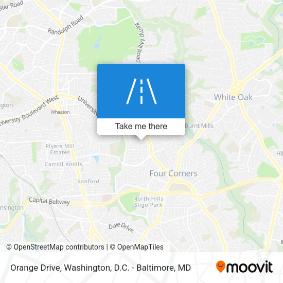 Orange Drive map