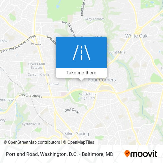 Portland Road map