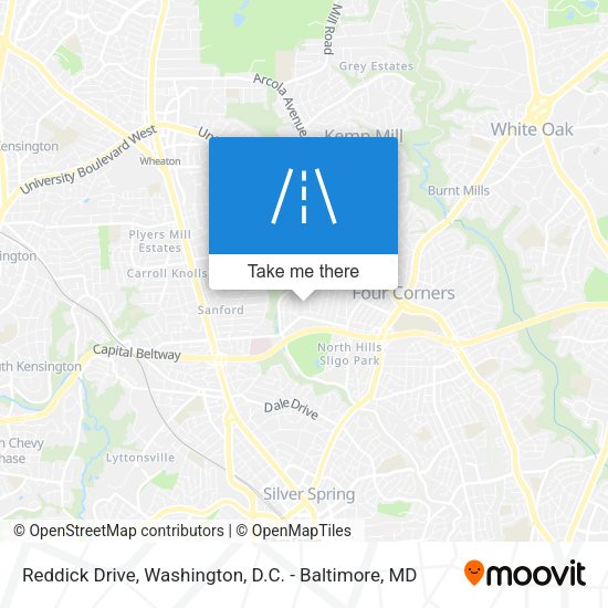 Mapa de Reddick Drive