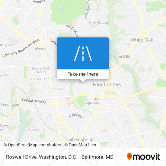 Roswell Drive map