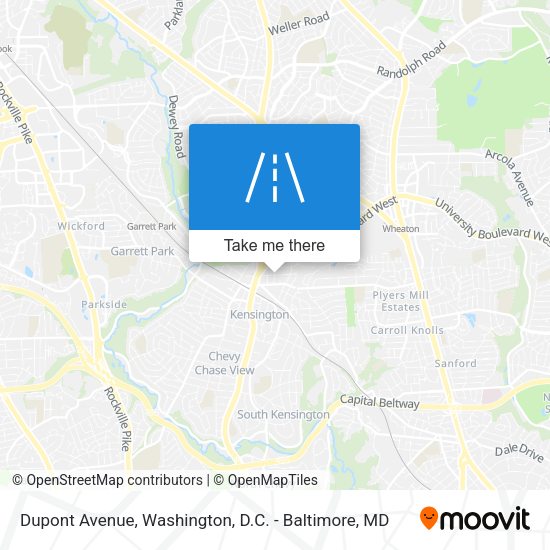 Mapa de Dupont Avenue