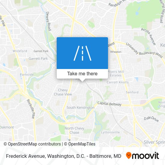 Frederick Avenue map