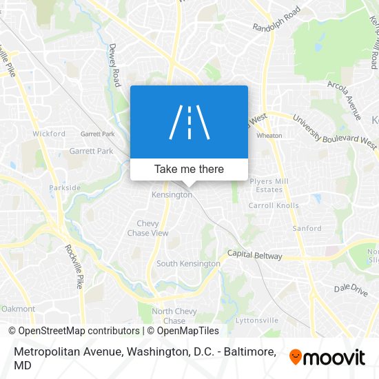 Metropolitan Avenue map