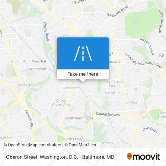 Oberon Street map