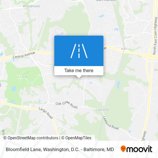 Bloomfield Lane map