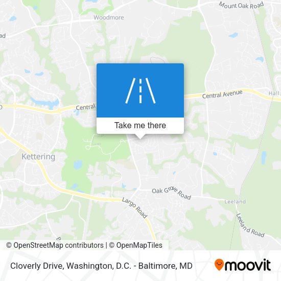 Cloverly Drive map