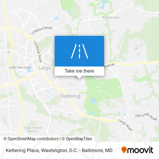 Kettering Place map