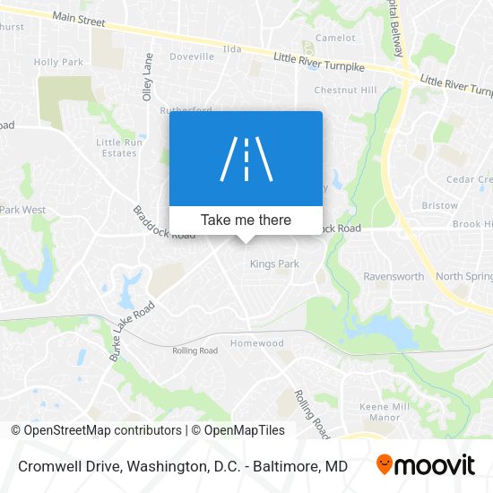 Cromwell Drive map