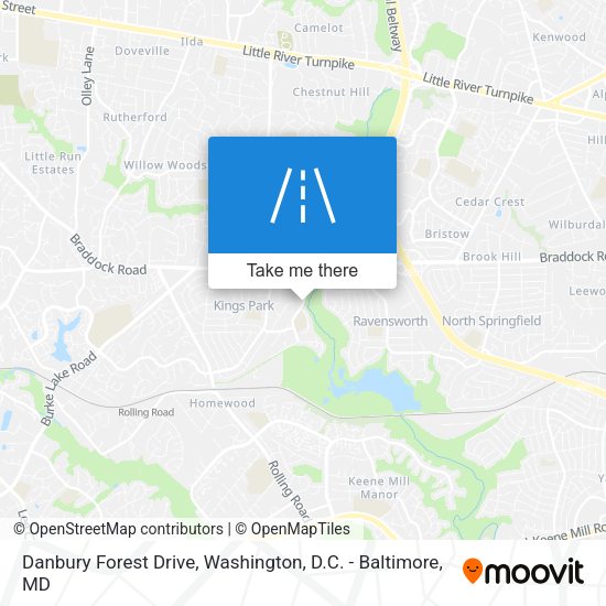 Danbury Forest Drive map